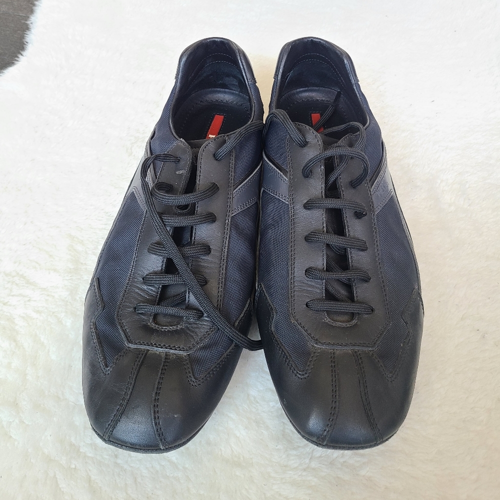 Prada Sport original authentic leather and knit sneaker - Picture 2 of 6